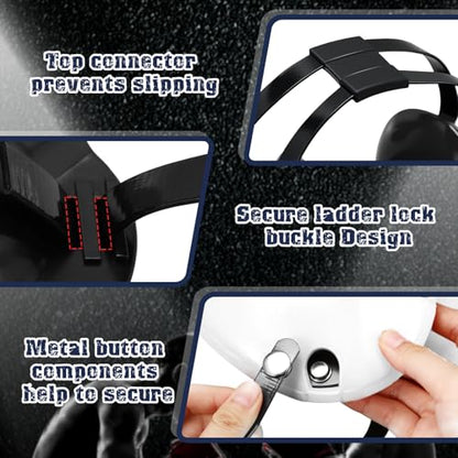 Halloscume Kids Wrestling Headgear with Adjustable Ear Guard Straps MMA Jiu Jitsu Grappling Protective Headgear for Youth Adults Men Women Comfortable Training & Tournament - color: White/Black