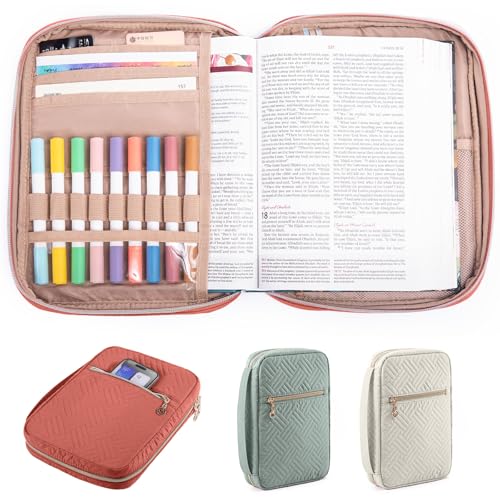 APLUFINE Bible Cover - Soft Bible Case for Women - Church Bag