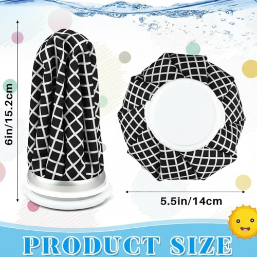 Honoson 4 Pack Reusable Ice Pack for Injuries, Ice Bags Hot Water Bag for Hot & Cold Pain Relief No-Leak Elastic Breathable for Muscle, Joint Pain Swelling, Sports & Home Use(Cute Style) - style: Cute Style