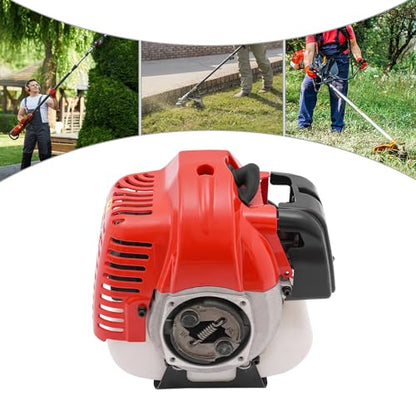 Bepritm 42.7CC Gasoline Engine 2-Stroke, 9200Rpm Portable Petrol Engine Motor, Air-Cooled Single-Cylinder Hand-Pull Gasoline Engine for Weed Whackers, Agricultural Equipment, Construction