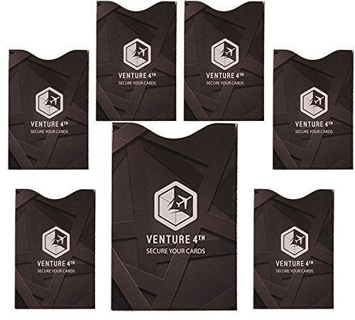 VENTURE 4TH Travel Money Belt with 7 RFID Sleeves - Brown - color: Brown