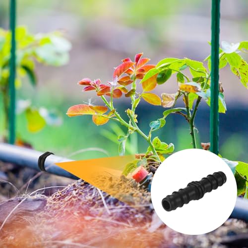 M METERXITY 10-Pack Drip Irrigation Barbed Fittings, for 15mm Tubing Connector Plastic Coupling Irrigation Parts for Garden/Greenhouse/Aquarium/Flower Pot, Drip Pipe Accessories - style: 2-Way