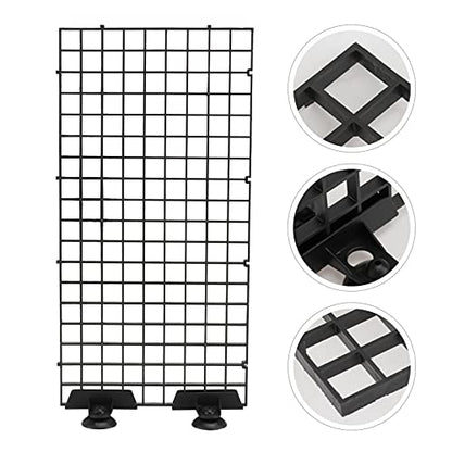 Hemobllo Fish Net Segregation Board for Aquarium Large Size Fry Box Grid Divider Plate Clamp- 2 Pieces Set