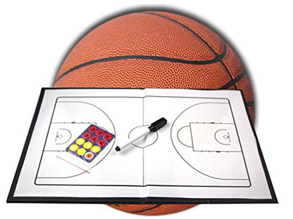 LYYS Folding Magnetic Basketball Coaching Board Basketball Coach Tactics Book - color: White