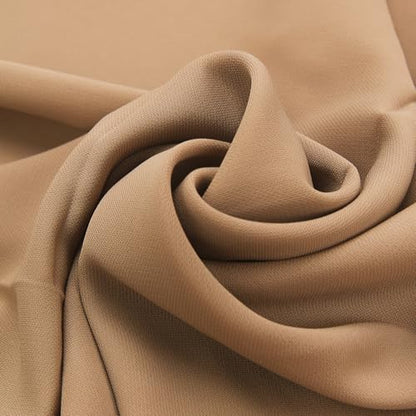 Women’s Chiffon Hijab Scarf - Heavyweight Solid Color Shawl & Wrap, Soft Breathable Headwrap for All Seasons - color: Mcgjxfs2604-camel