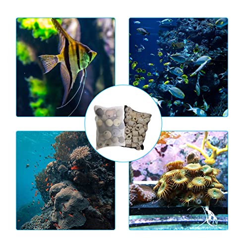 10 Pcs Tanks Filter Media Bags, Aquarium Bag, Fish Tank Mesh with Zipper Reusable Bags.for Activated Carbon, Ceramic Rings, etc