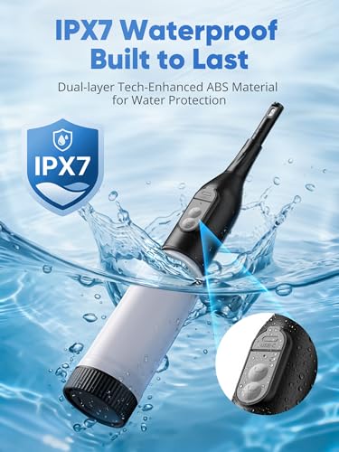 Portable Bidet for Travel – Electric Peri Bottle with Dual Spray Modes, 360° Nozzle, Water Bottle Adapter, USB Rechargeable, Waterproof, Travel Bidet for Postpartum & Personal Hygiene (Black)