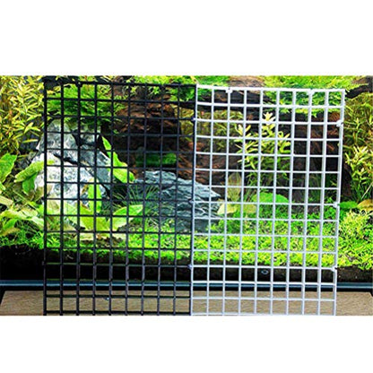 balacoo 1set Aquarium Panel Lattice Divider Suction Cups Black Easy to Install and Remove for Fish Separation and Breeding Versatile Aquarium Supplies