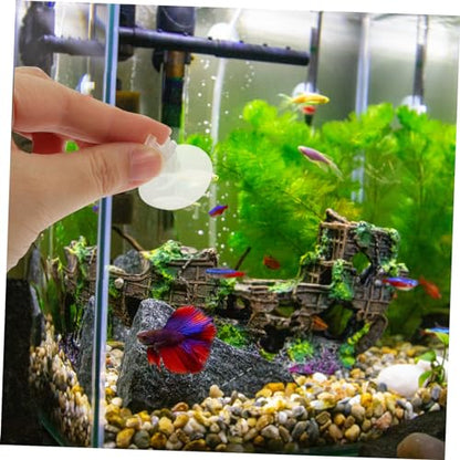 FOMIYES 40 Pcs Holder Cups Clear Aquarium Clip Door Fish Accessories Aquarium Lid Clips Aquarium Cups Fish Water Pipe Fixing Clamp Tank Plunger Fish Tubing Sink Clips for Fish