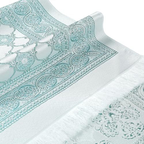 Prayer Rug Muslim Prayer Mat - Soft Thin Prayer Carpet Mats Islam for Kids Men Women, Islamic Eid Ramadan Gifts (Green) - color: Green