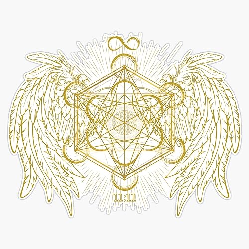 Archangel Metatron Sacred Geometry Sticker Vinyl Waterproof Sticker Decal Car Laptop Wall Window Bumper Sticker 5"
