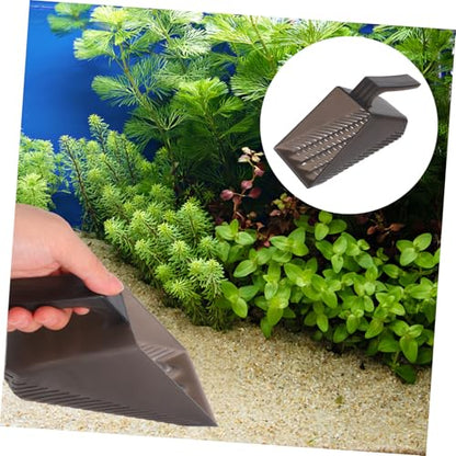 Aquarium Sand Shovel Ergonomic Handle Fish Tank Substrate Sifter Tool for Easy Cleaning and Root Aquatic Gardens