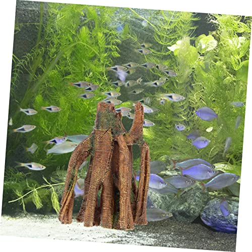 Simulation Tree Trunk Decoration Freshwater Driftwood Artificial Tree Stump Aquarium Landscape Tree Stump Tablescape Decor Decorative Artificial Tree Trunk Household Resin Tank
