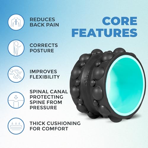 Chirp Wheel XR Knot Kneader - Firm Massage Roller, Shiatsu Thumb Massage, Muscle Release Tool for Knots &Tension Relief | High Density Foam for Physical Therapy & Relaxation, 500lbs Capacity, 6" Mint - size: 6 Inch Mint
