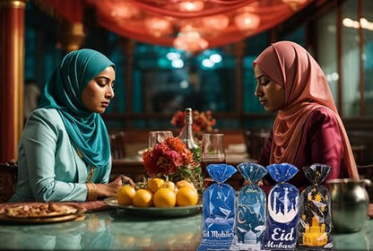 Hying 100 PCS Eid Mubarak Cellophane Bags with Twist Ties for Gift, Muslim Ramadan Cello Bag Eid Mubarak Castle Candy Bags Festival Moon Star Treat Bags for Cookie Candy Goodies Wrapping Supplies - color: Style 2: Eid Bags