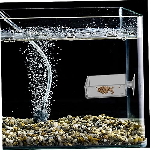 6pcs Acrylic Aquarium Feeder Bowls with Cups for Feeding Freshwater and Shrimp Tanks Compact and Convenient Food Holders