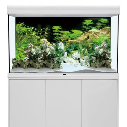 AWERT 48x20 inches Aquarium Background Seaweed Aquarium Background Aquatic Plant Stone River Bed & Lake Fish Tank Background Vinyl Background - size: 48x20in/120x50cm