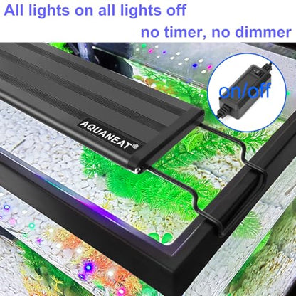 AQUANEAT LED Aquarium Light Full Spectrum for 18 Inch to 24 Inch Fish Tank Light Fresh Water - size: 18"-24"
