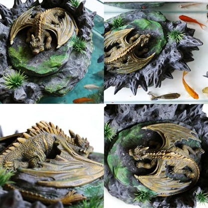 Aquarium Decorations, Dragon's nest, Aquarium Rock Landscape Decorations, Fish Tank Decorations