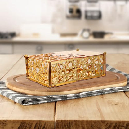 Eid Ramadan Acrylic Box Islamic Celebration Container Stylish Decorative Holder Elegant Treats Storage