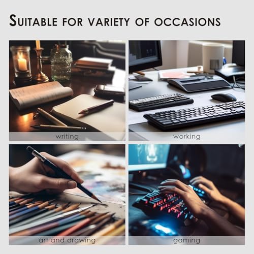 Leather Desk Mat - Small Non-Slip PU Desk Pad for Office and Home - Desk Organization and Accessories - Ideal for Large Mouse Pad and Small Desk Mats on Top of Desks (Dark Gray,23.6"x 13.8")