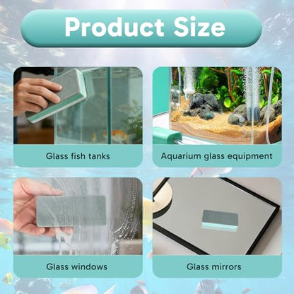 8 Pcs Fish Tank Scrubber, Aquarium Sponge Set, Cleaning Sponges for Fish Tank Maintenance, Aquarium Cleaning Accessories for Home and Office Use