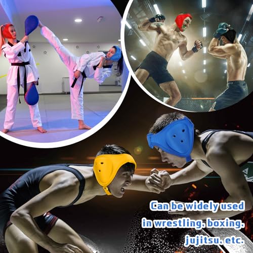 Jerify 4 Pcs Wrestling Headgear for Kids Youth Headgear Wrestling Head Gear for Kids Youth Soft Grappling Headgear Ear Guard Protective