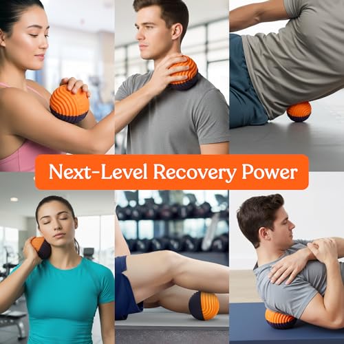 Special Supplies Sensory Massage Ball - Orange & Purple - 4 Vibration Modes, Tactile Stimulation, Stress Relief, Therapy & Sensory Tool for Kids and Adults