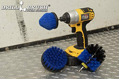 Drill Brush Aquatic Cleaning Brush Set - Fish Tank Accessories - Boat Accessories - Aquarium Scrubbing Kit - Swimming Pool Brushes - Pool Cleaning Household Set - Fish Tank Cleaner - Cleans Boat Seats - color: Blue
