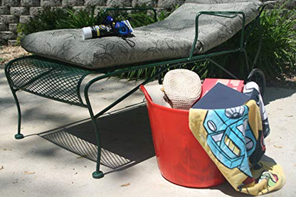 Little Giant® Poly/Rubber FlexTub Bucket | Ultra Durable & Versatile Farm Tub | Plastic Synthetic Gardening Tub (1, Red) - color: Red