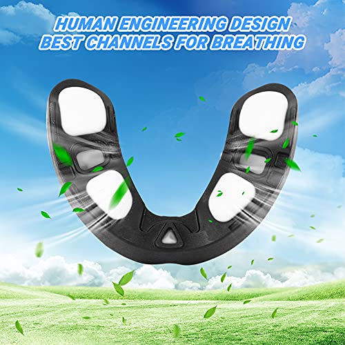Number-one 3 Pack Soft Mouth Guard, Professional Sports Mouthguard for Boxing, Jujitsu, MMA, Football, Basketball, Hockey, Karate, Rugby Teeth Armor to Protect Braces for Adult & Youth