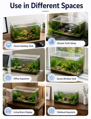 Anti Jump Transparent Fish Tank Cover，Aquarium Lid with 30 Mm Feeding Hole, Removable Top Cover for Open Top Aquarium(70x50x0.4 cm) - size: 70x50x0.4 cm