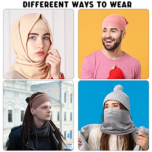 JenPen 18 Pcs Hijab Undercap Scarf Headwear Unisex Dreadlock Hat Turbans Women Stretch Under Caps Solid Color Hijab Cap - color: Fresh Color