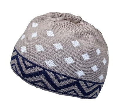 Set 4 Kufi Hat for Men Muslim AMN-225 Beanie Skull Cap Islam Taqiyah Takke Gift - color: Color Set 7