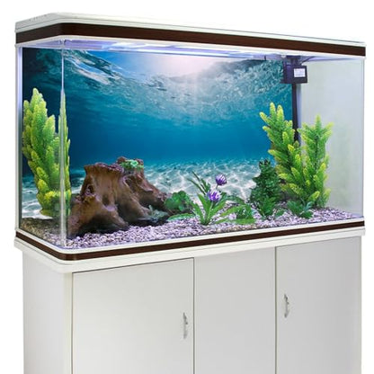 AWERT 24x12 in Aquarium Backdrop Undersea Ocean Floor Fish Tank Background | AWERT Clear Underwater Seabed Theme Polyester Terrarium Background - size: 24x12in/60x30cm