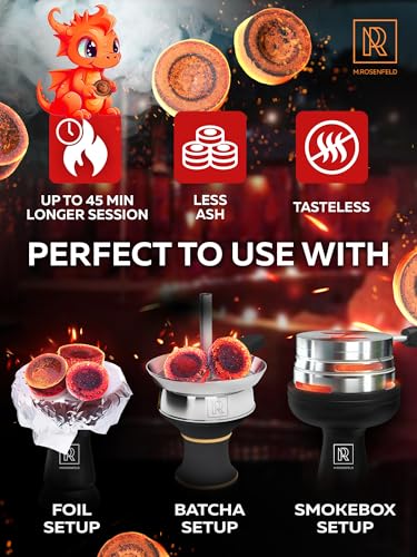 Charcoal Discs to Burn Incense - 60 pcs Charcoal for Incense Burning - 33 mm Most Quick Light Coals Tablets by M. Rosenfeld - 33 mm Resin Burner Rolls – Pack of 60 Instant Fire Coal Tablets - color: 60 Pcs Quick Light Coals