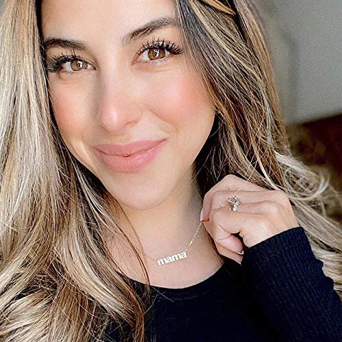 Custom Name Necklace with Heart Personalized 18K Gold Plated Name Necklace with Birthstone Customized Necklace Gift for Women