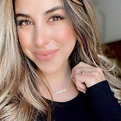 Custom Name Necklace with Heart Personalized 18K Gold Plated Name Necklace with Birthstone Customized Necklace Gift for Women