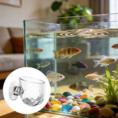 6 Pcs Aquarium Plant Holder Universal Transparent ABS Plastic Fish Tank Plant Holder with Suction Cups for Aquarium Decoration Accessories
