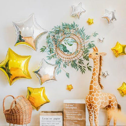 Gold Star Balloons,50 Pieces 5" Star Balloons,Small Gold Foil Star Balloon - color: Gold Star 5 Inch