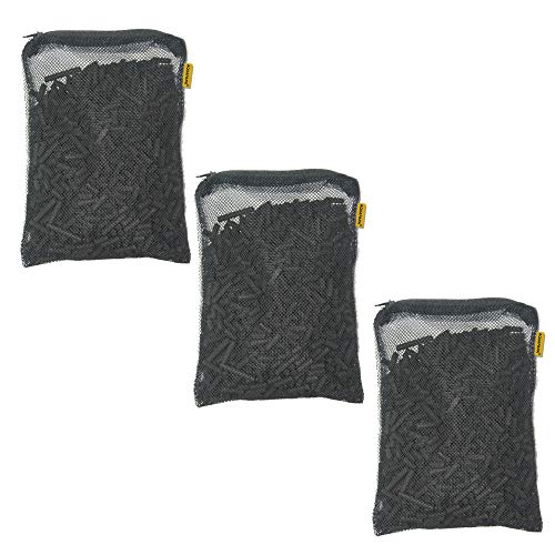 Aquacity Activated Charcoal Carbon Pellets in Free Mesh Media Bags for Aquarium Fish Pond Tank Canister Filter (3-Pack (3 lbs)) - size: 3-Pack (3 lbs)