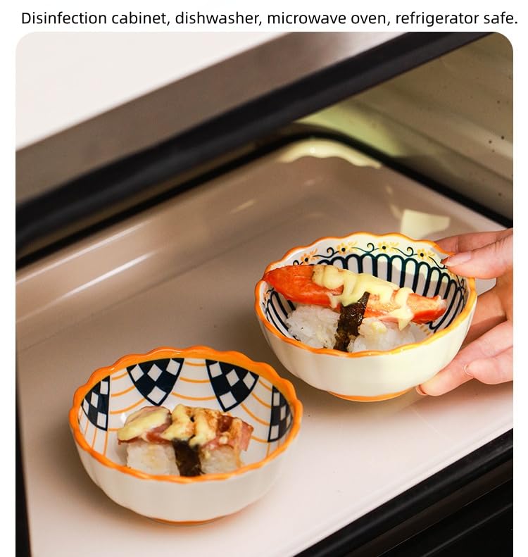 6 Pack 3 oz Small Soy Sauce Dish Ceramic Dipping Sauce Bowls | Moroccan Style/Yellow/Cute/Mini Dipping Bowls for Sushi,Side Dish,Ketchup,Dips,Condiment,Snack/BBQ Party/Stackable - color: Yellow