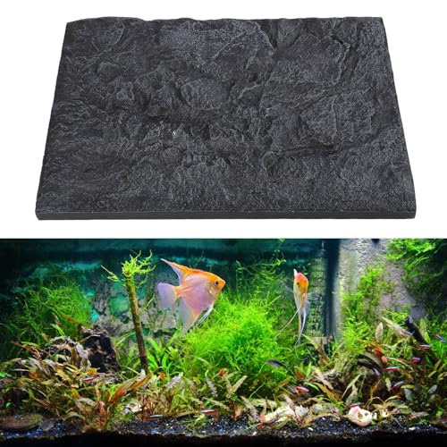 Fish Tank Background, Fine Crafted 3D Foam Fish Tank Background Wall for Fish Tank for Reptiles Tank (E)