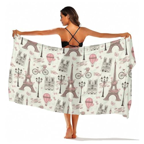 Chiffon Shawl Scarf Sarong And Sun Protective Shawl Long Lightweight Travel Scarf - color: Color297