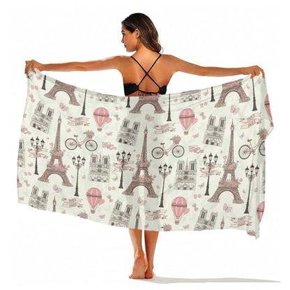 Chiffon Shawl Scarf Sarong And Sun Protective Shawl Long Lightweight Travel Scarf - color: Color297