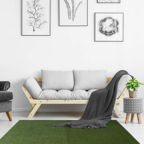 We Sell Mats 3/8 Inch Thick Interlocking Foam Carpet Tiles Durable Carpet Squares Anti Fatigue Support for Home Office or Classroom Use - color: Olive, style: 16 Square Feet (4 Tiles)