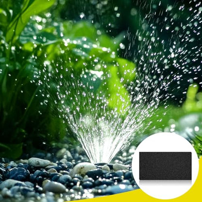 DoubleFill 2 Pack Splash Pad for Fountains and Water Features 12" x 24", Splash Mat for Waterfall Spillway Basins Outdoor Pond