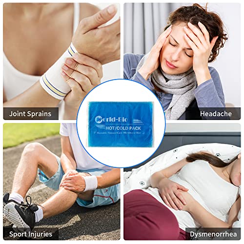 Extra Large Gel Ice Pack for Injuries – Reusable Hot & Cold Compress for Back, Shoulder, Knee & Neck Pain Relief, Long-Lasting Cold, Flexible Therapy Pack, Post-Surgery Recovery, 12.4" x 8.3" - style: 12.4" x 8.3" 1 pack