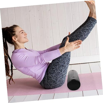 High Density Massage Roller for Muscle and Relaxation Solid Yoga Roller for Back Leg Neck and Arm Relief - size: 45X15X15cm