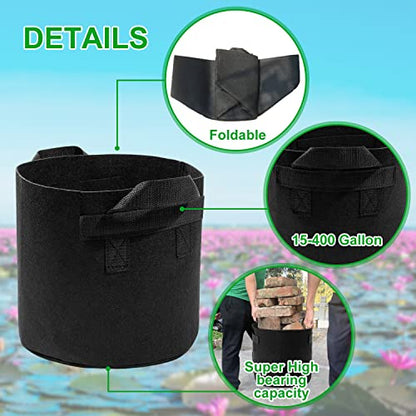 12Pack Lily Aquatic Plant Pots for Pond | Durabl Breathe Reusable Fabric Plant Pots for Aquatic Plants, Potato, Carrot, Onion, Flower - style: Antique 12PCS